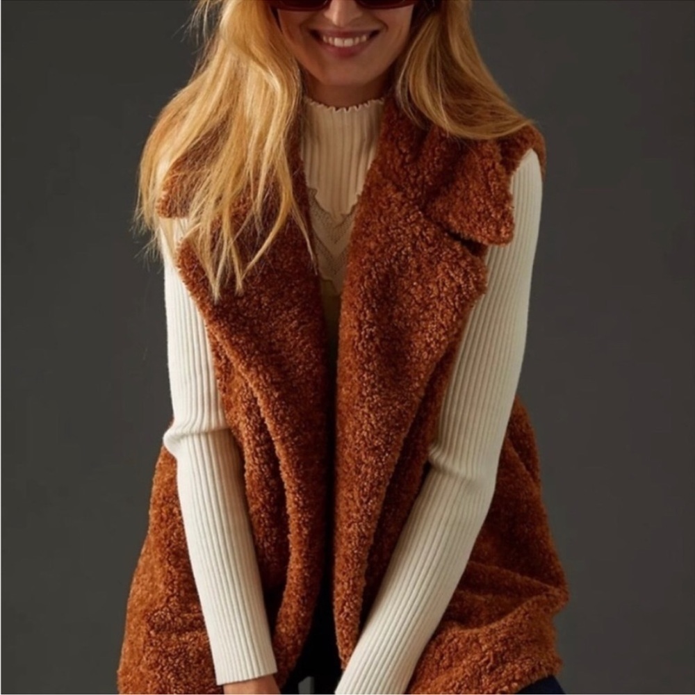 New! Anthropologie Pilcro Teddy Vest. One size. Tags removed. Never worn.